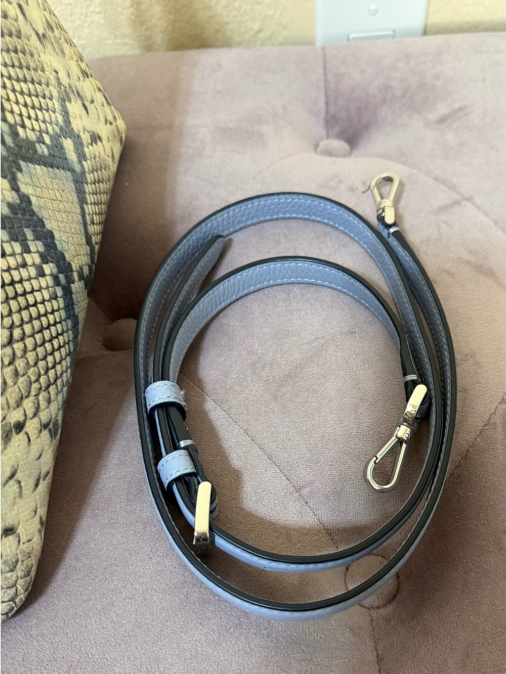 Kate Spade Zippy Snake Embossed Convertible Crossbody - Picture 8 of 9